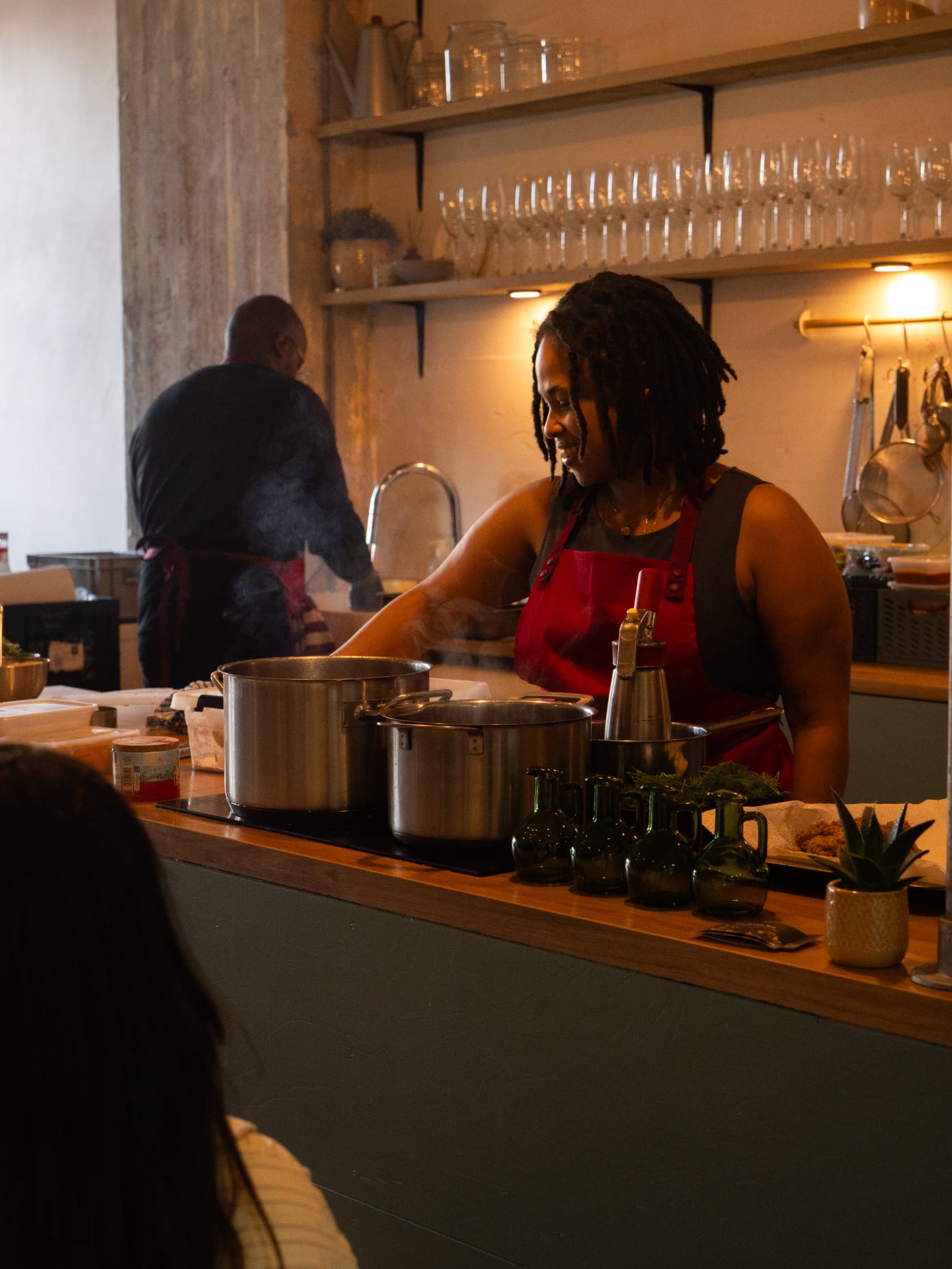 Flamboyant Spoon Supper: The Green Mango & Herbs Table