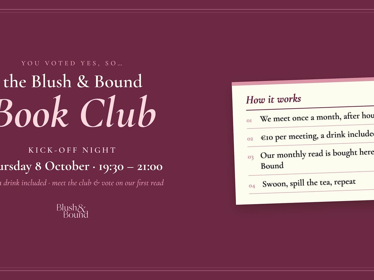 The Blush & Bound Book Club · Kick-off Night