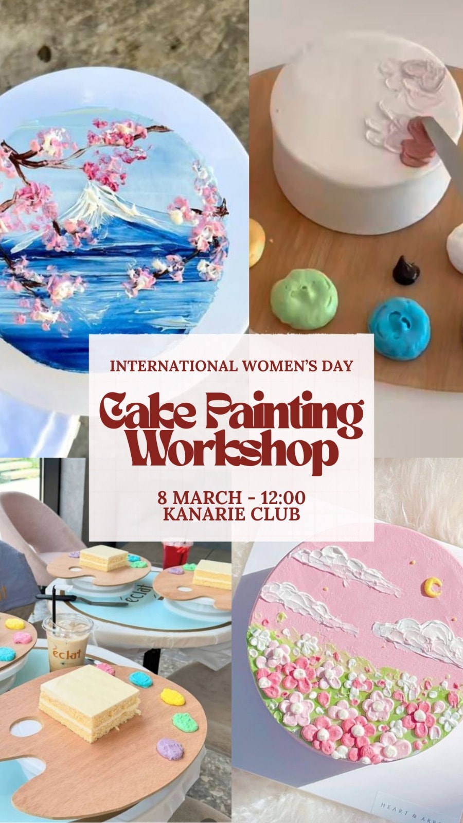 Cake Painting Workshop at Kanarie Club (International Women's Day)