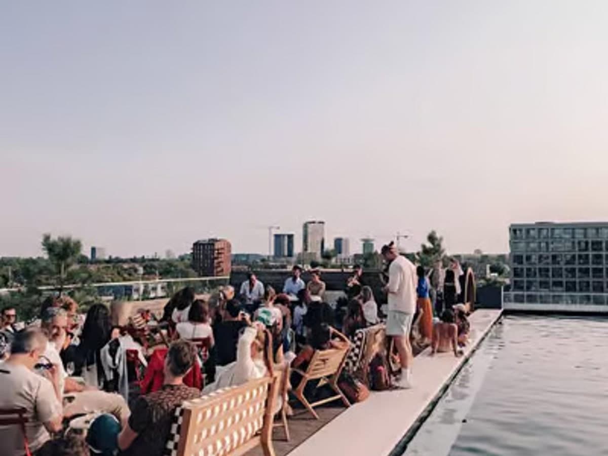 Offline Rooftop, Poolside & Sauna Hangout ✨ | Stretch & Fold