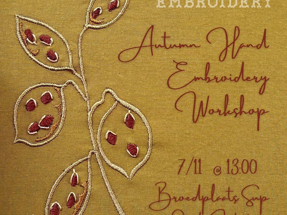 Autumn Hand Embroidery Workshop