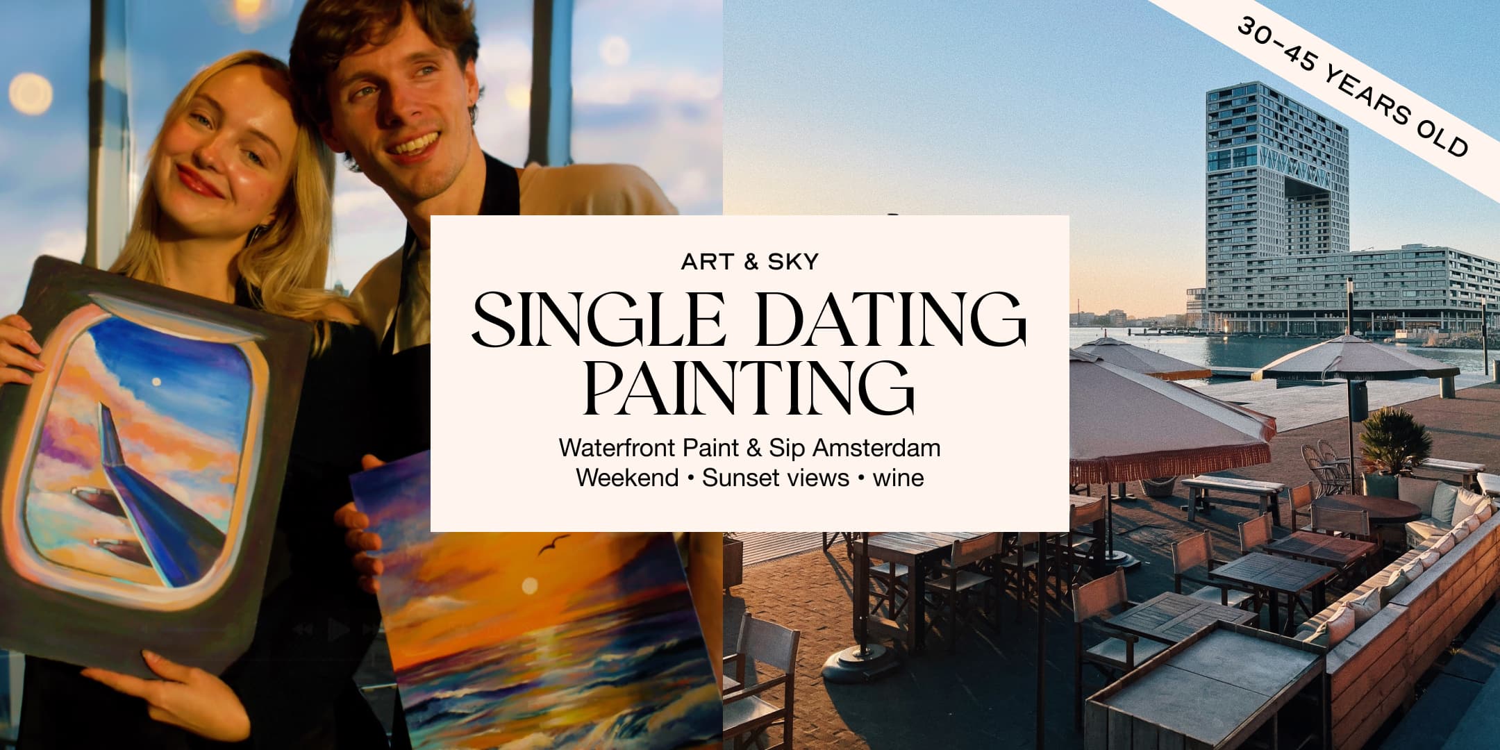 Sunday Single speed dating painting: 3h00 at Vessel Amsterdam 30-45 years
