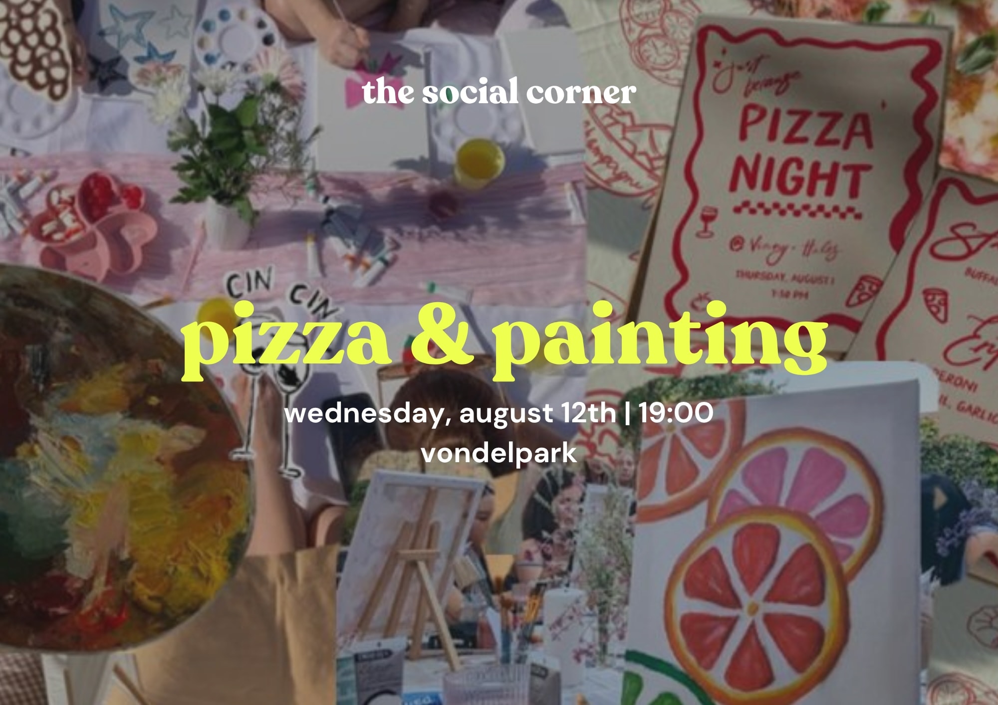 The Social Corner: Pizza & Painting