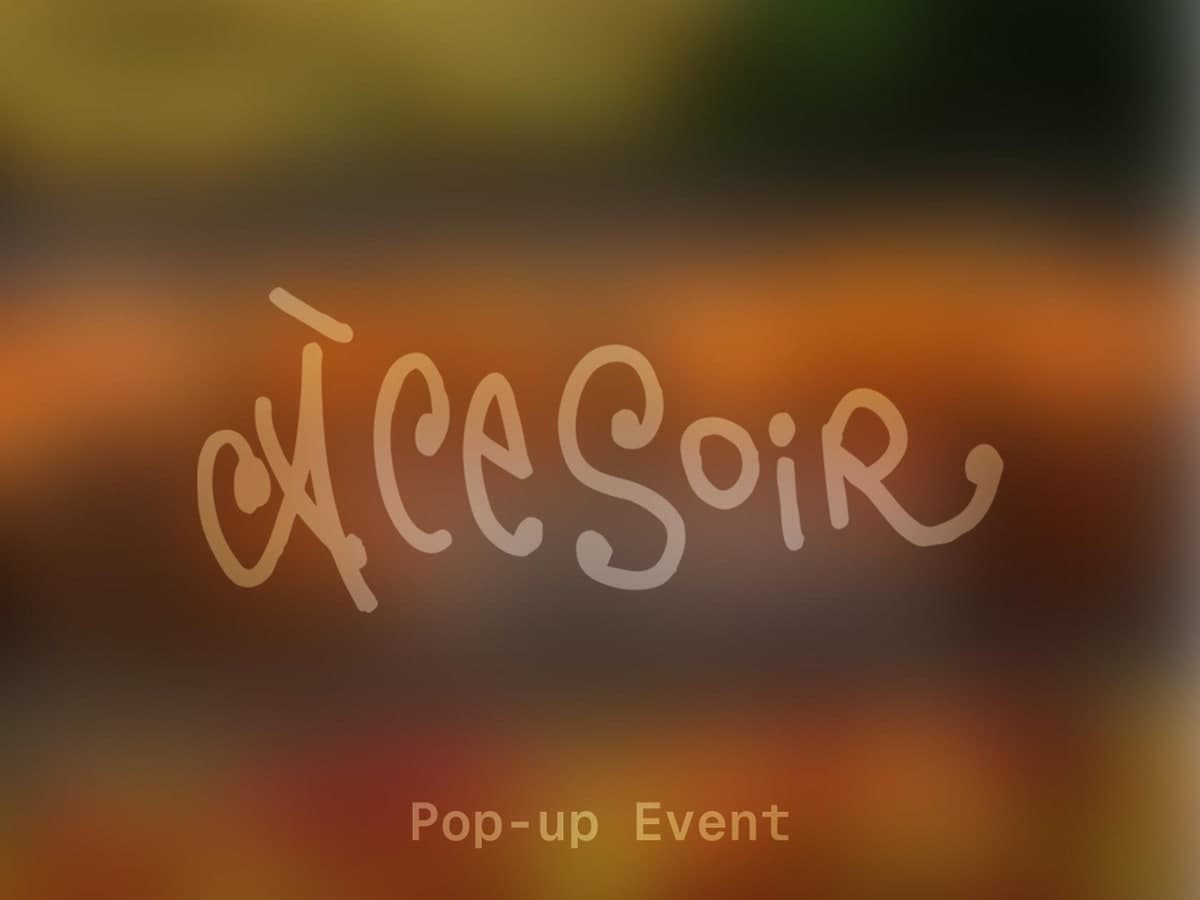 Pop-up Event: À CE SOIR x Today is Greenday