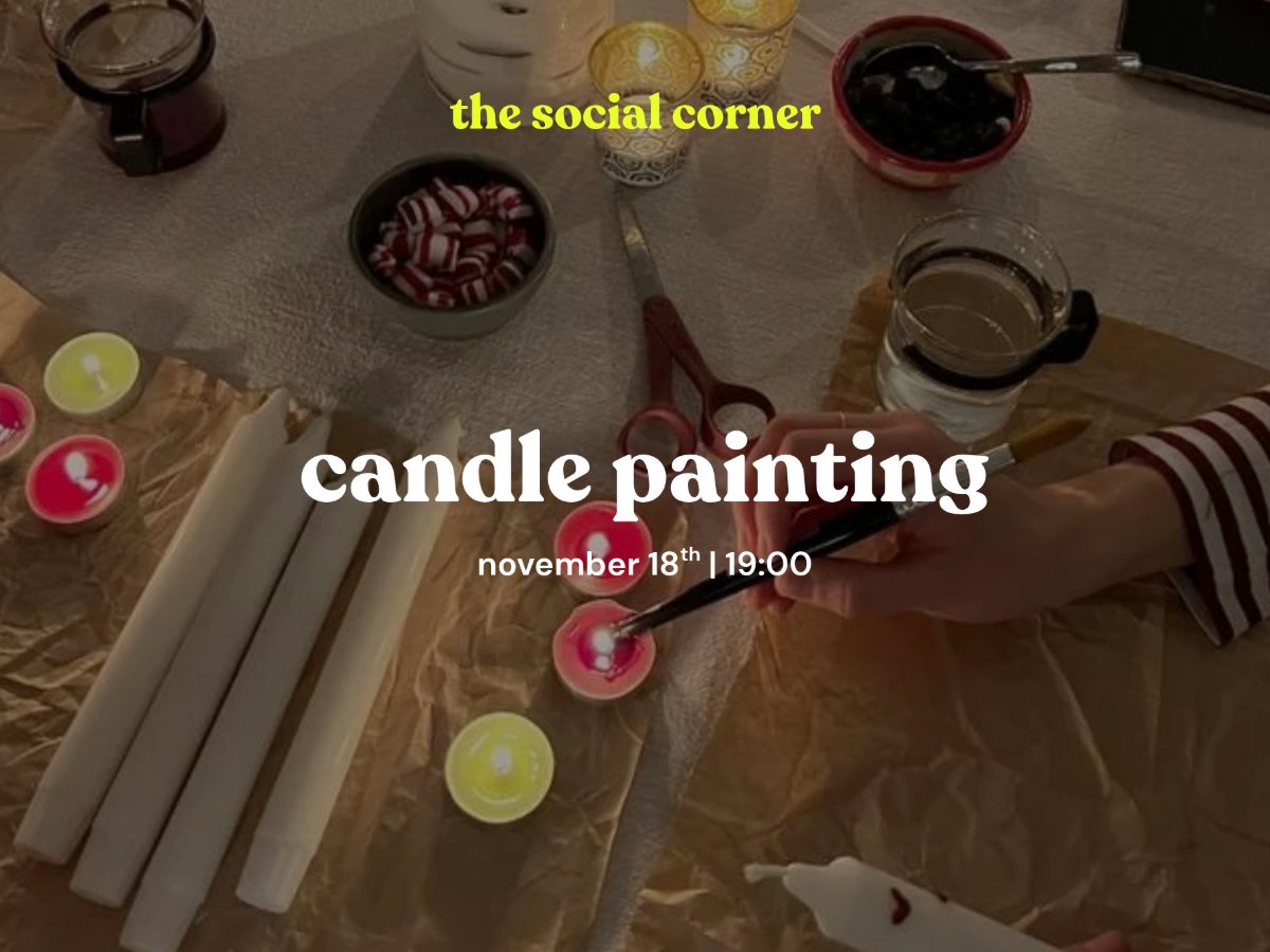 The Social Corner: Candle Painting