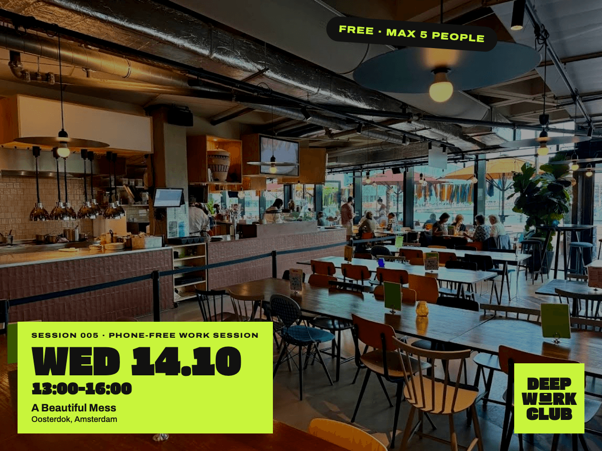 Deep Work Club 005 · Phone-free work session