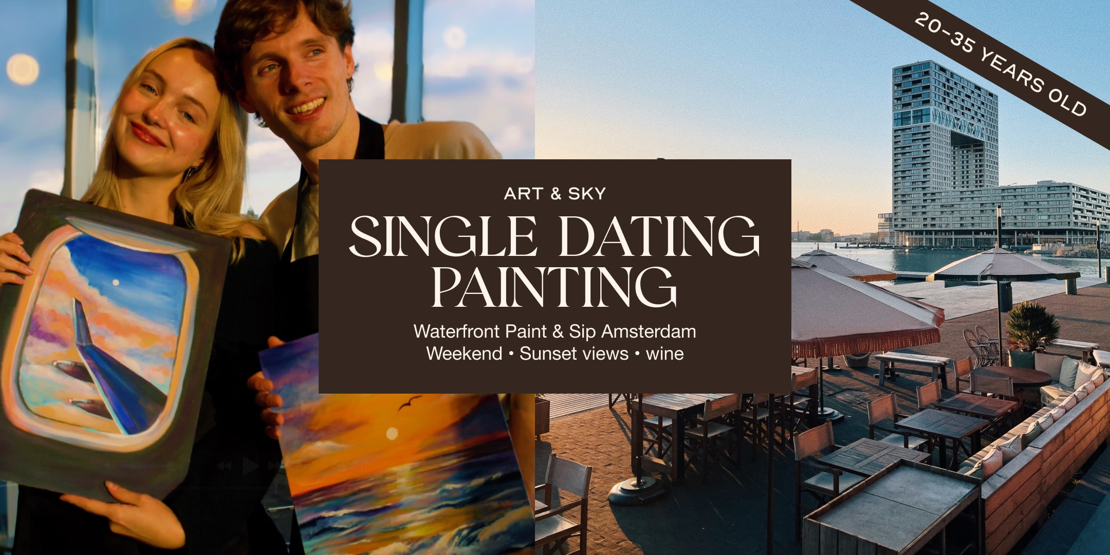 Sunday Single speed dating painting: 3h00 at Vessel Amsterdam 20-35 years